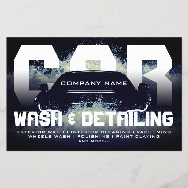 Automotive splash waves  flyer (Front)