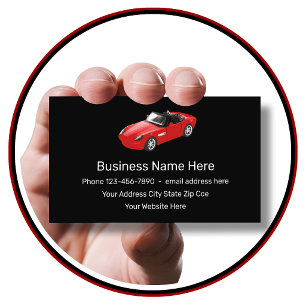 Automotive Sports Car Business Cards