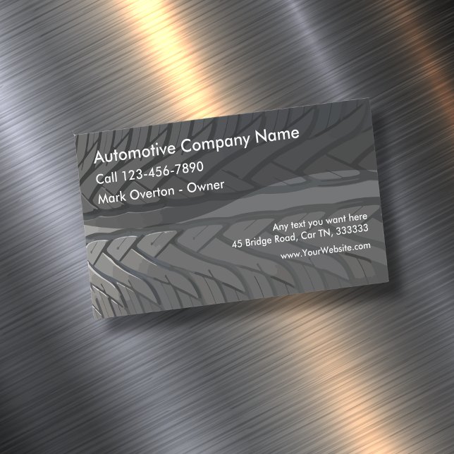 Automotive Theme Business Card Magnet (Creator Uploaded)