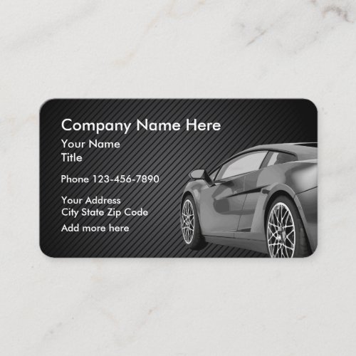 Automotive Theme Design Business Card