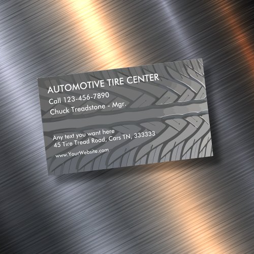 Automotive Theme Magnetic Business Card