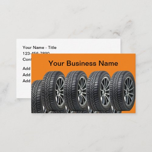 Automotive Theme Tires Business Card