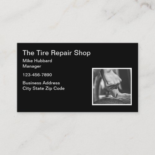 Automotive Tire Repair Theme Business Cards