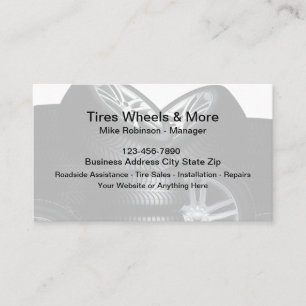 Automotive Tire Services Business Cards