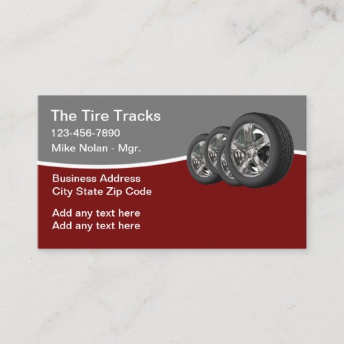 Automotive Tire Store Business Cards