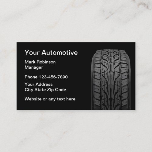 Automotive Tire Theme Business Card