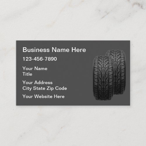 Automotive Tire Theme Business Cards