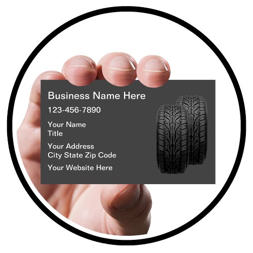 Automotive Tire Theme Business Cards