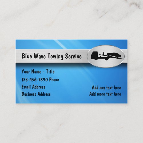 Automotive Towing Service Business Cards