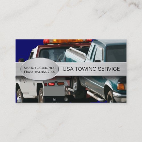 Automotive Towing Service Business Cards