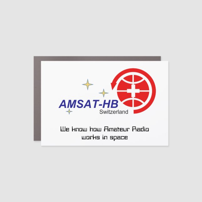 Automotive with AMSAT-HB logo Car Magnet (Front)