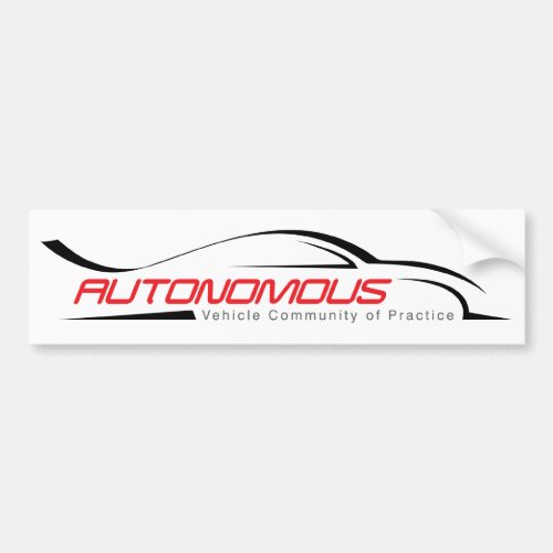 Autonomous Vehicle Community of Practice Bumper Sticker