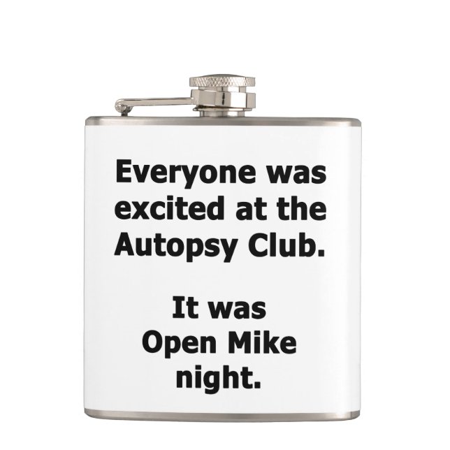 Autopsy Club Flask (Front)