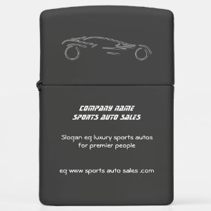 Autosales showroom gifts, Silver Sports Auto Zippo Lighter