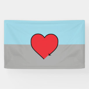 Autosexual Pride Flag and Symbol Banner