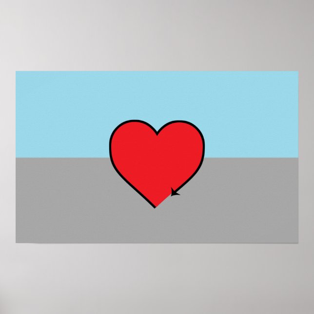 Autosexual Pride Flag and Symbol Poster (Front)