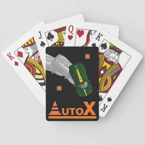 AUTOX_Green Playing Cards