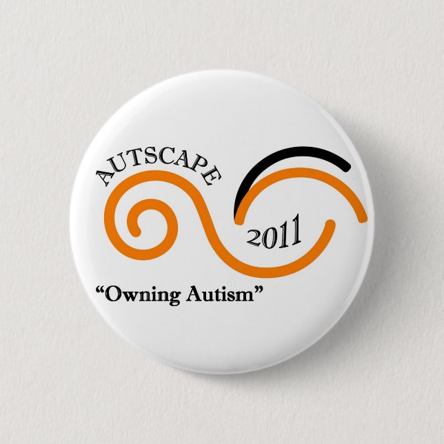 Autscape 2011 pinback button (Front)