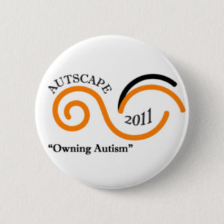 Autscape 2011 pinback button