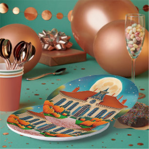 Autum/Fall Moon Paper Plates