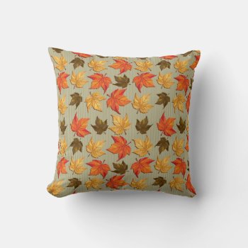 Autum Leaves Option Pillows by Ronspassionfordesign at Zazzle