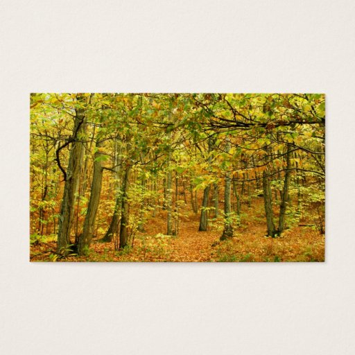 Customizable autumn business card templates