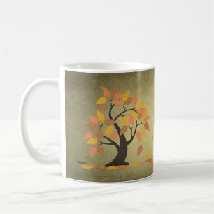 Autumn (秋) Fall Tree Leaves Mug