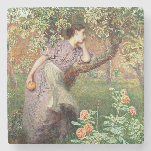 Autumn, 1865 stone coaster (Front)