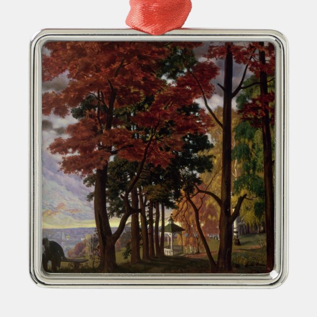 Autumn, 1918 metal ornament (Front)