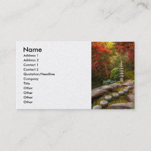 Autumn - A journey begins one step at a time Business Card