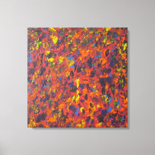 Autumn Abstract Acrylic Modern Art Canvas Print