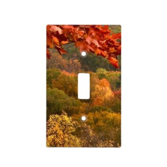 Autumn Abstract Light Switch Cover