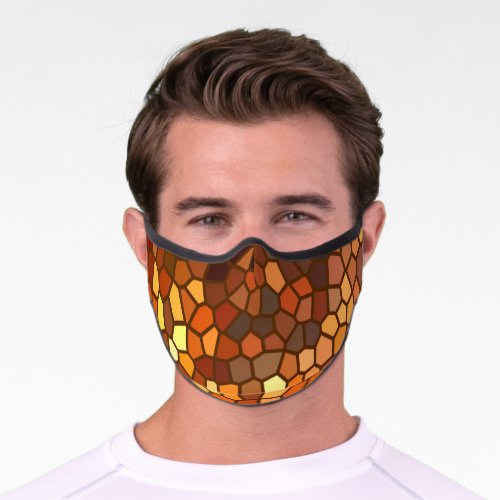 Autumn Abstract Mosaic Premium Face Mask