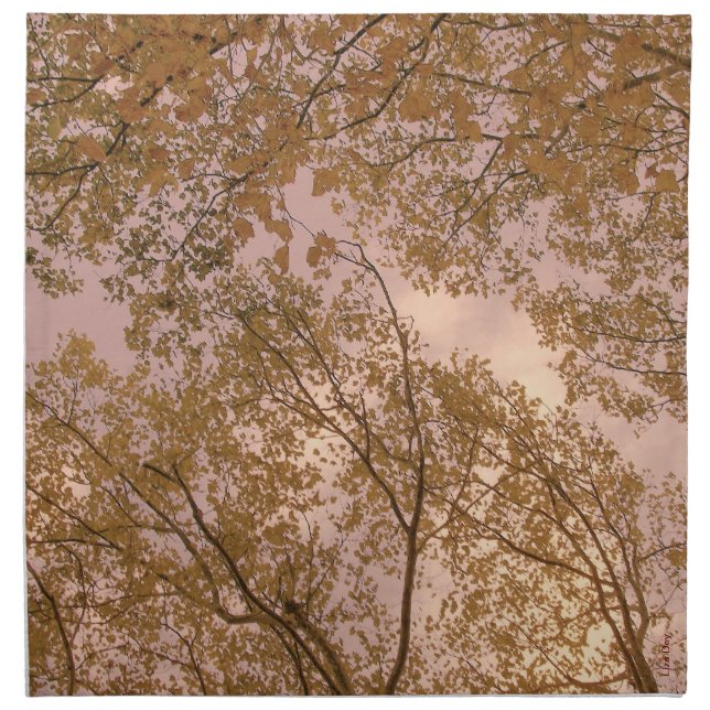 'Autumn Abstract' Napkins (Front)