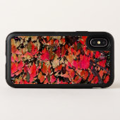 Autumn Abstract Red Burning Bush Otterbox iPhone Case (Back Horizontal)