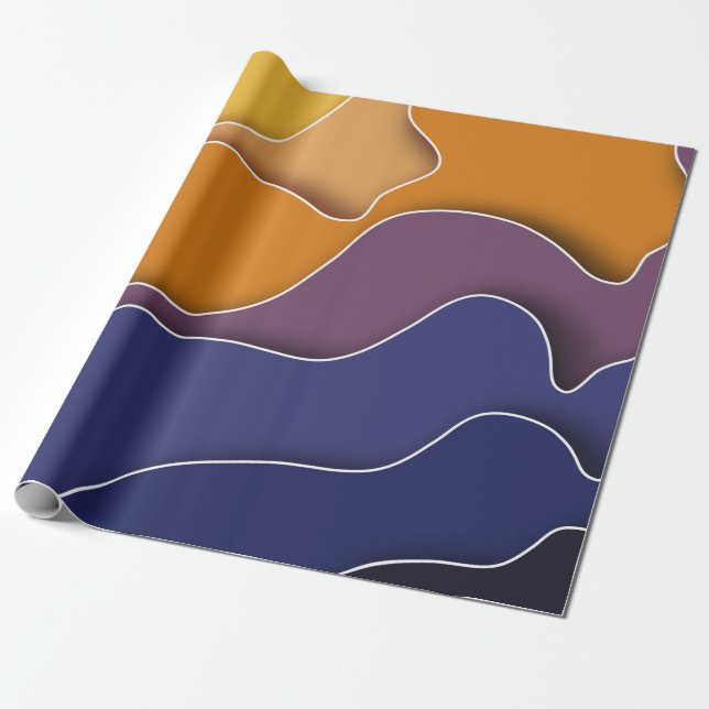 autumn abstract wrapping paper (Unrolled)
