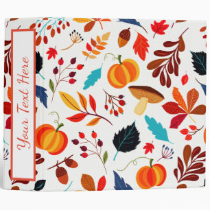 Autumn Abundance Custom 3 Ring Binder