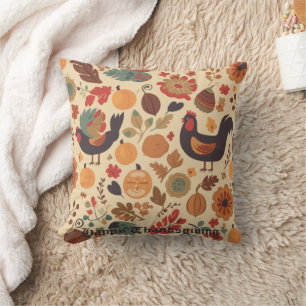 Autumn Abundance Throw Pillow