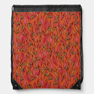 Autumn Acorns Drawstring Bag