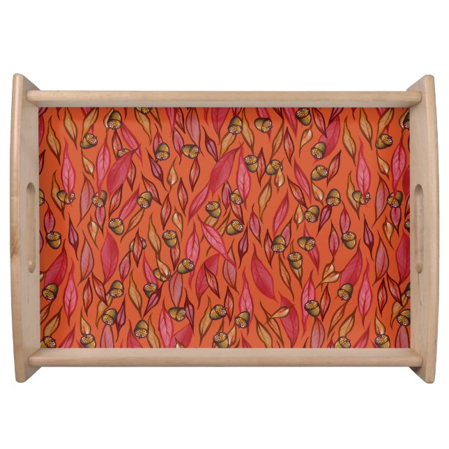 Autumn Acorns Serving Tray (Front)