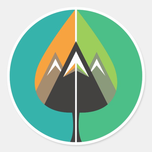 autumn adventures classic round sticker (Front)