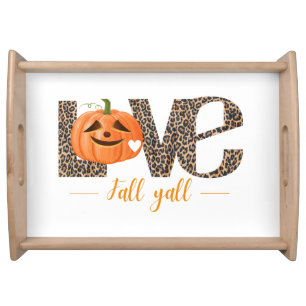 Autumn Aesthetic Cozy Fall T-shirt Serving Tray