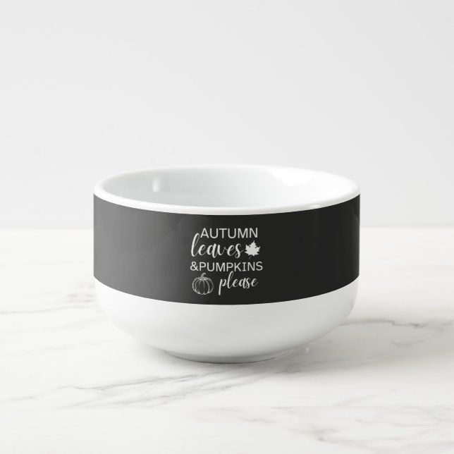 Autumn Aesthetic Cozy Fall T-shirt Soup Mug (Front)