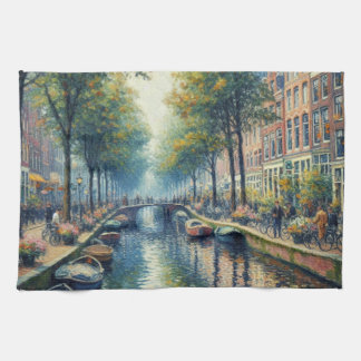 Autumn Afternoon at the Canal - Kitchen Towels