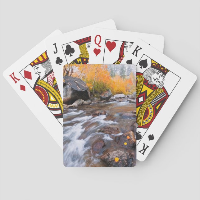 Autumn along Bishop Creek, CA Poker Cards (Back)