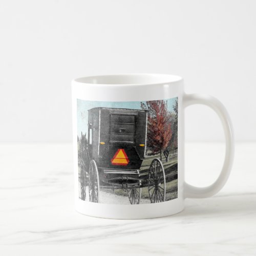 Autumn Amish Buggy Coffee Mug
