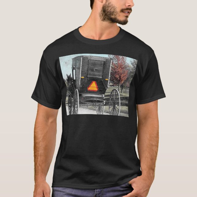Autumn Amish Buggy T-Shirt (Front)