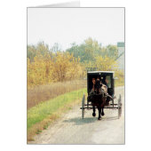 Autumn Amish Horse and Buggy (Front)
