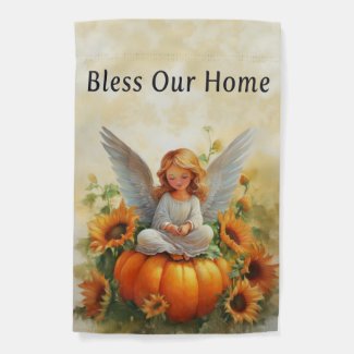 Autumn Angel Garden Flag