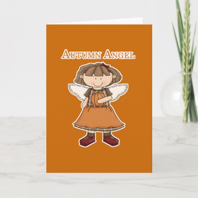Autumn Angel Holiday Card (Front)